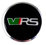 Наклейки на диски Шкода VRS NZD 035-02 черные металлические 4 шт