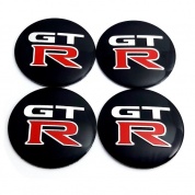 Наклейки на диски GTR NZD 068 черные металлические 4 шт