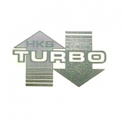 Наклейка малая Турбо PKTA 005 серебро