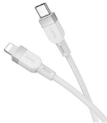 Кабель "Hoco X109TIW1 TC-IP" силиконовая оплетка PD27W  длина 1м белый