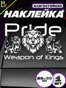 Виниловая наклейка "Pride WOK" VRC 423-120 плоттер белая