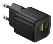 ЗУ сетевое "Hoco N65" USB-A+USB-C PD20W черный