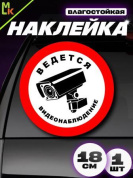 Виниловая наклейка Наблюдение круг VRC 261