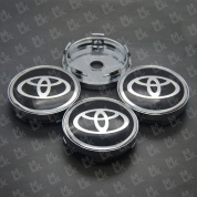 Колпачки на ступицу Toyota NZDK 001 черная пластик металл 4 шт.
