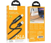 Кабель Hoco U126IB lantern charging data cable IP черный