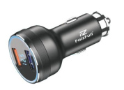 ЗУ-прикуриватель "FaizFull FZ30" 2 USB-A 45W QC3.0 5A черный