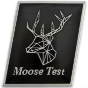 Шильдик SHK 119 "Moose Test" металл размер 55*45мм