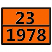 Виниловая наклейка Опасный груз (1978 газ воспламеняющийся) GRC 6660
