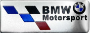 Шильдик SHK 005-03 "БМВ Motor" серебро металл размер 80*30мм