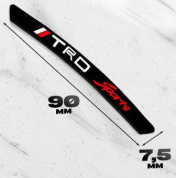 Наклейка NOK 028B на обод колеса "TRD" черная металл 4 шт