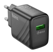 ЗУ сетевое "Hoco CS21A" черное QC3.0 USB-A 18W