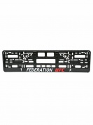 Рамка под номерной знак Federation UFC RG116А пластик, черная