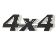 Шильдик 4X4 черный SHK 030-01 металлический 85*35 мм