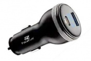 ЗУ-прикуриватель "FaizFull FZ62" (2В1) 48W USB-A 18W PD 30W с вольтметром