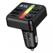 Автотрансмиттер "Hoco E89"  45W USB-A+USB-C Bluetooth 5.4 встроенный микрофон