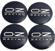 Наклейки на диски OZ Racing NZD6 048 карбон металлические 60мм  4 шт