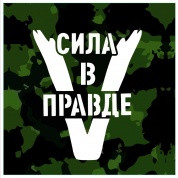 Наклейка виниловая VRCZ 004 "Сила в правде" виниловая 18*18см