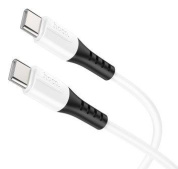 Кабель Hoco "X82TTW" TC-TC 3A 60W огнестойкий силикон белый длина 1M