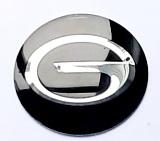 Наклейки на диски Gac NZD 103 черные металлические 4 шт