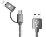 Кабель 2 в 1 "Awei CL-930C" Lightning/ Micro-USB, 20см
