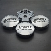 Колпачки на ступицу Sport хром NZDK 099 пластик, металл, 4 шт.