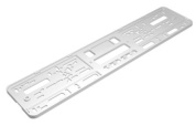 Рамка под номерной знак RGB 002 "Бескаркасная белая" 53*14см