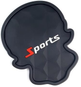 Коврик KPCH 100 противоскользящий в форме черепа "Sports" с маленькими бортиками рельефная поверхность