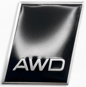 Шильдик SHK 032-10 "AWD черный №4" металл размер 45*55мм