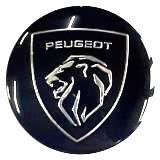 Колпачки на ступицу Peugeot NZDK 015N черные новые пластик металл 4 шт.