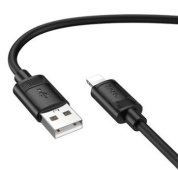 Кабель Hoco X122IB USB-IP силиконовая оплетка 2.4A длина 1м черный