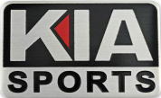 Шильдик SHK 118 "KIA Sport" металл размер 80*50мм