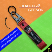 Тканевый брелок с карабином Mashinokom Дукати / Ducati BTL 054 красный