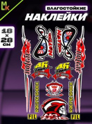 Комплект наклеек PKTZ-048 "Глаза" светоотражающие 28*18см