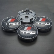 Колпачки на ступицу Карбон TRD Toyota NZDK 093 пластик, металл, 4 шт.