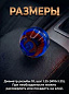Насадка на рычаг коробки передач RKCH034-01 "Розочка синяя" 4,5*5см