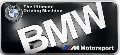 Шильдик SHK 005-01 "БМВ M Motor" металл размер 90*43мм
