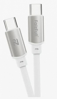 Кабель FaizFull FR78 60W TC-TC длина 1м белый силикон