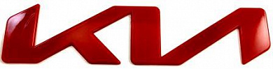 Шильдик эмблема автомобильный SHKP KIA R17 "Киа новая" красная размер 170*40мм