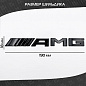 Шильдик эмблема автомобильная SHKP AMG B черный пластик