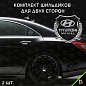 Шильдик "Хендай моторс" SHK K218 комплект 2шт. размер 55*50 мм