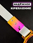 Цурикава "Сердце в круге неон" TSU 010N пластик цвет неон подвеска серебряная нейлон