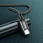 Кабель "Hoco X14TTB" Type-C to Type-C нейлоновая оплетка 60W длина 1м черный