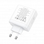 ЗУ сетевое "Hoco N30" 1 USB+2 Type-C QC 3.0 65W белый