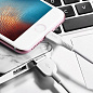 Кабель Hoco X201MBAp Apple белый 100 см