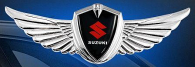 Шильдик-крылья SHK K402 "Сузуки" металл серебро