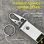 Брелок BTL 013S "Ямаха" серебристый тканевый с карабином 2,5*16 см