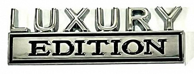 Шильдик SHK 085-02 Luxury Edition металлический 80*25 мм