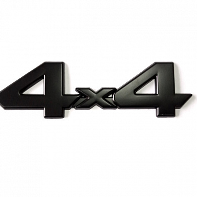 Шильдик "4X4 № 3"  SHK 032-06 металл черный 150*40 мм