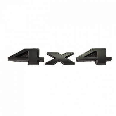 Шильдик 4X4 № 2 черный SHK 032-02B металл 140*20 мм