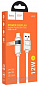 Кабель "Hoco U137IW" USB-iP динамический RGB-индикатор нейлоновая оплетка 12W 2,4A длина 1,2м белый